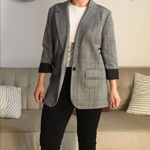 Trendy Plaid Blazer